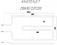 ТЭН 210А 10/2,0 Т220 (КЭ-0,17/4,0Т Могилев)