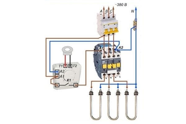 Схема подключения тэнов на 380 вольт