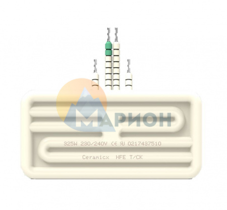 Керамический инфракрасный излучатель HFE 0.125 кВт/230 В; 122 × 60 мм; Провод 100 мм; с термопарой